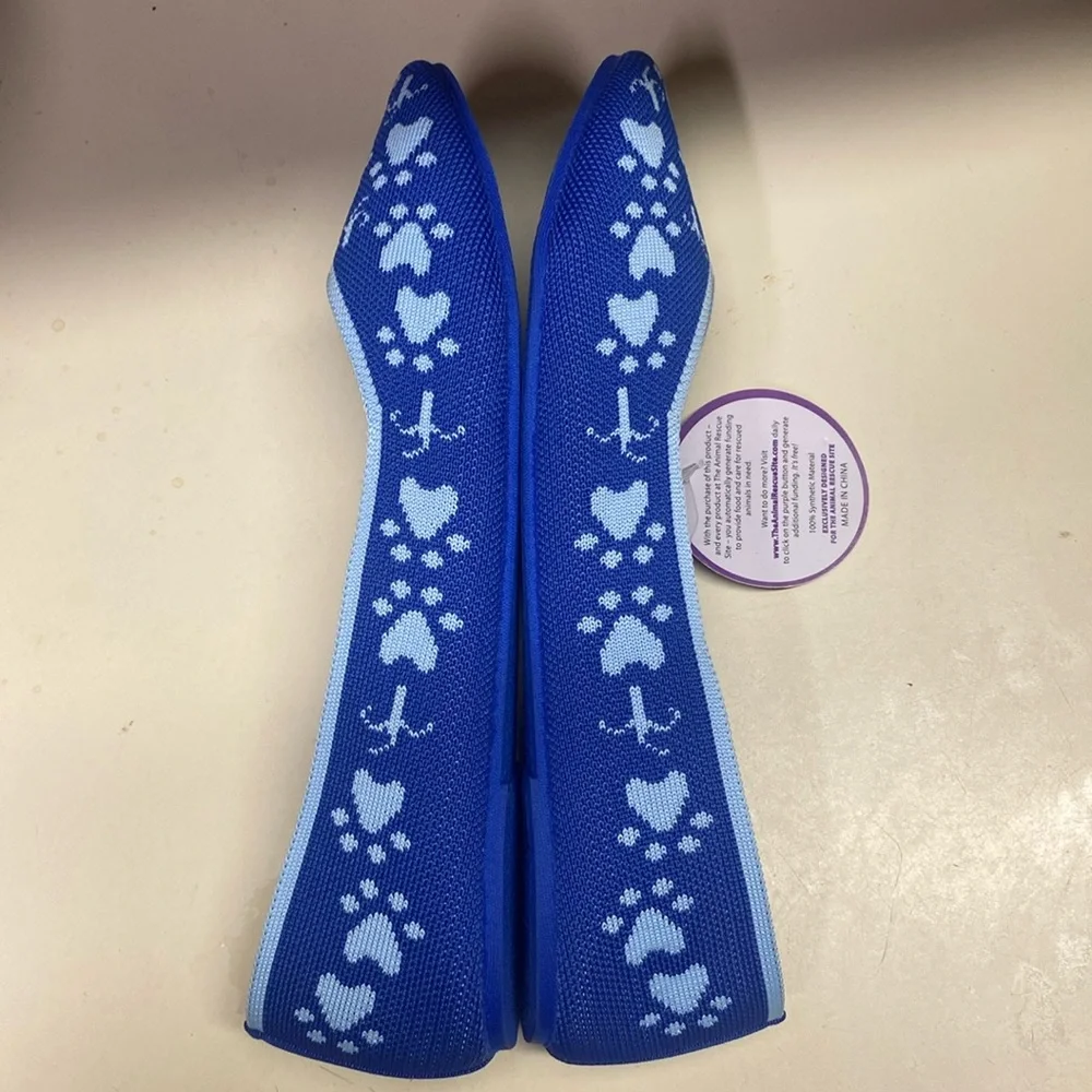 ❌ SOLD ❌ Women's Woven Paw Print Ballet Flats by The Animal Rescue Site, Sz 9 - Picture 12 of 12